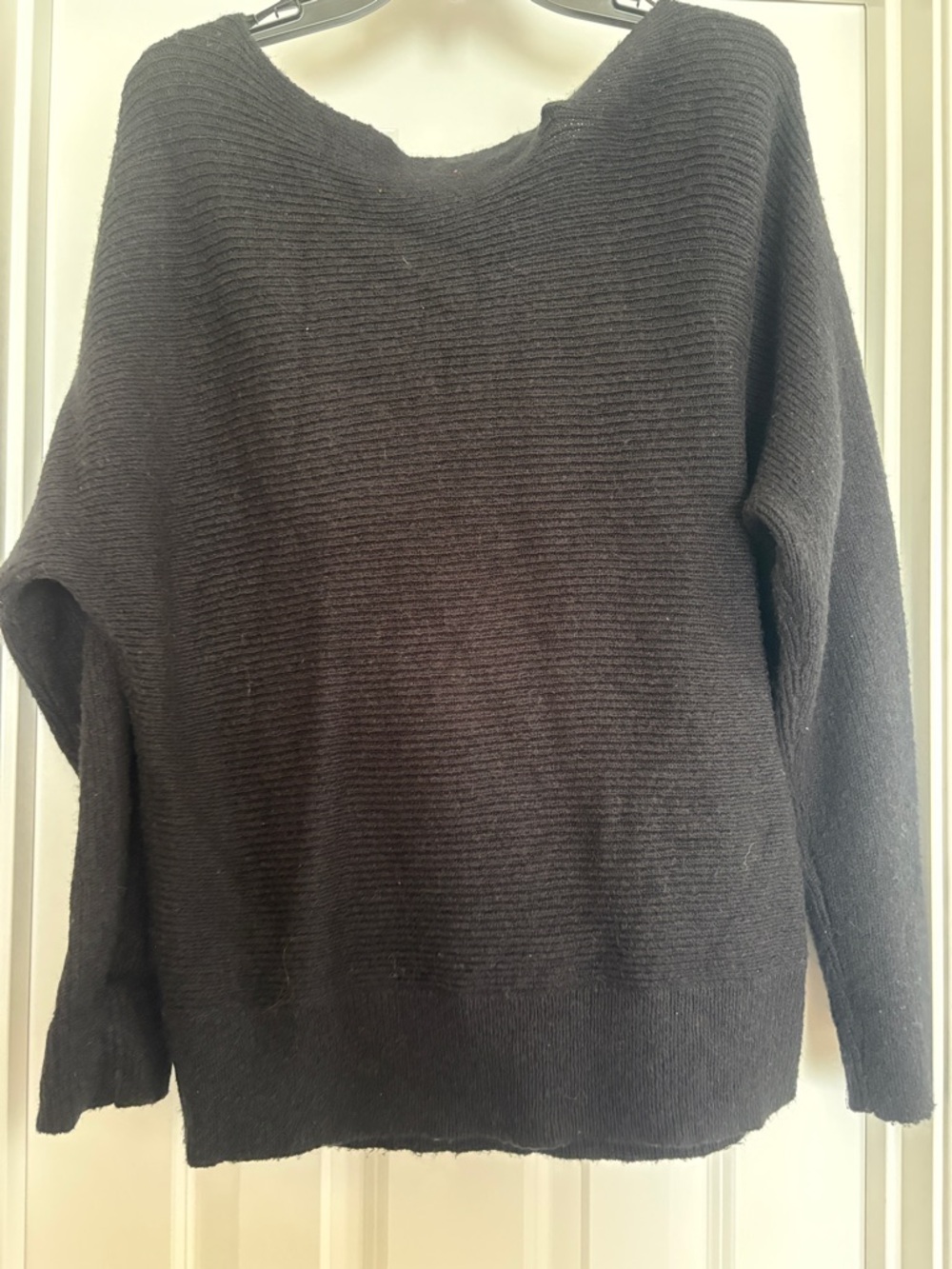 Treasure & Bond Black Ribbed Crew Neck Sweater - Picture 3 of 4